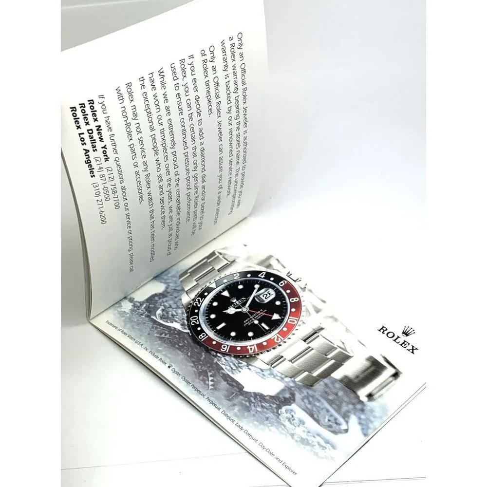 Authentic Green Factory Service Booklet Manual The Care of Your Rolex Watch